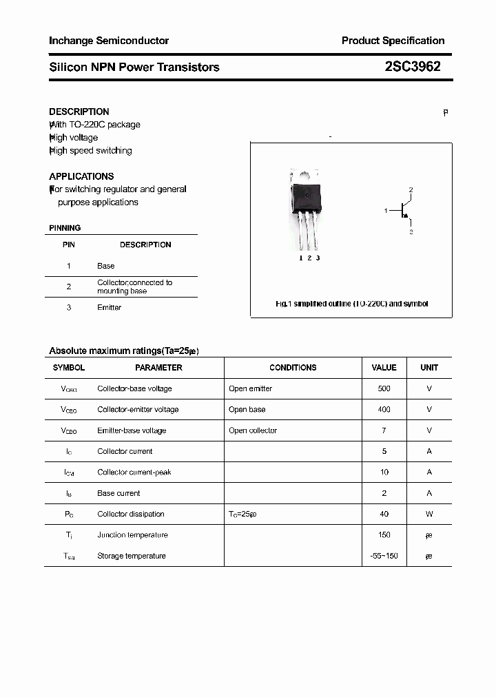 2SC3962_8946340.PDF Datasheet