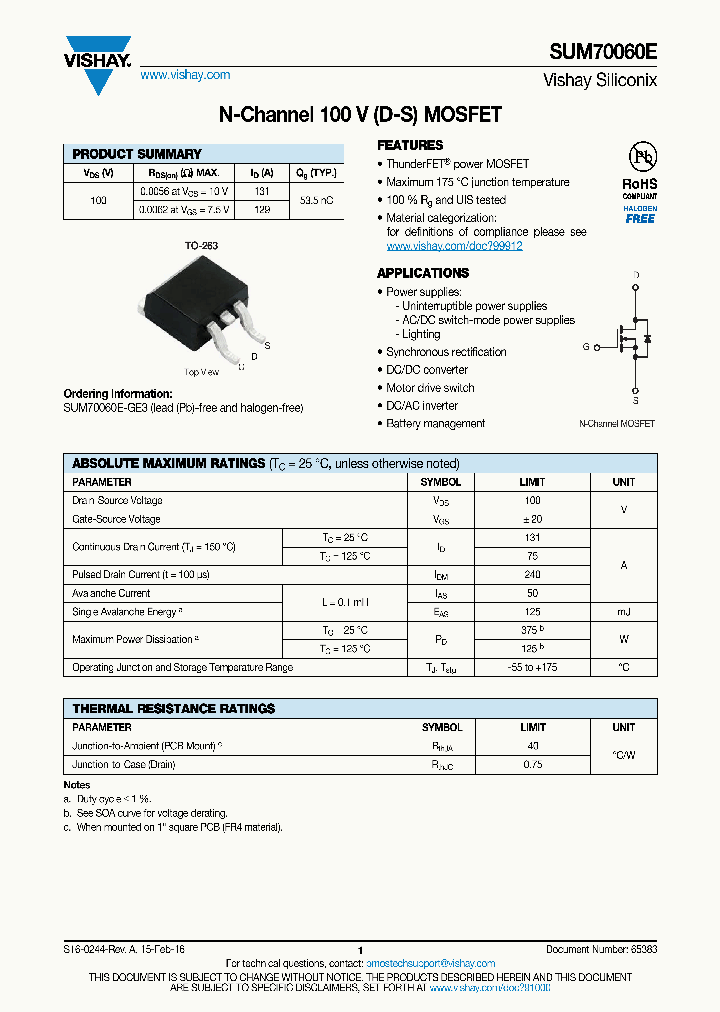 SUM70060E_8947241.PDF Datasheet