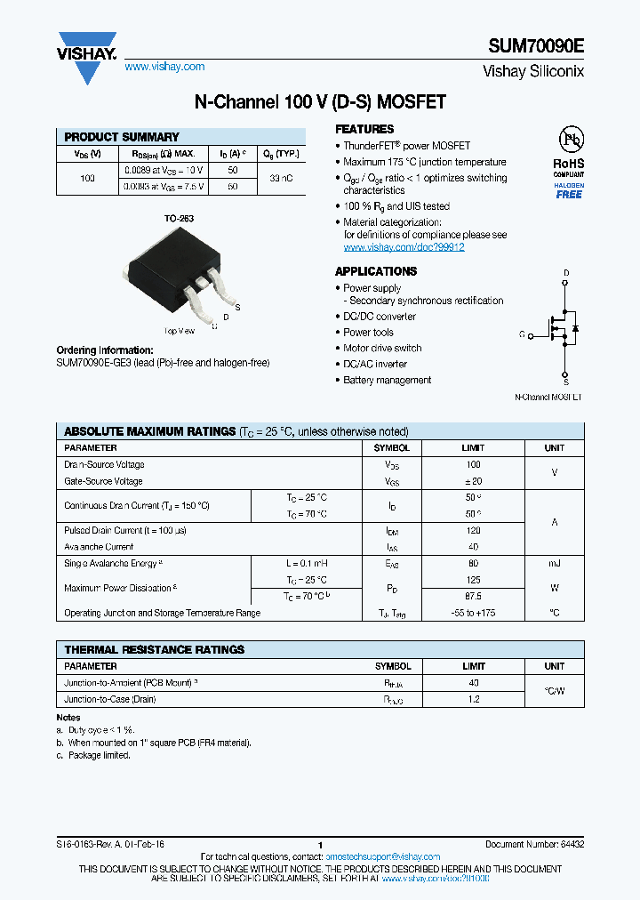 SUM70090E_8947242.PDF Datasheet