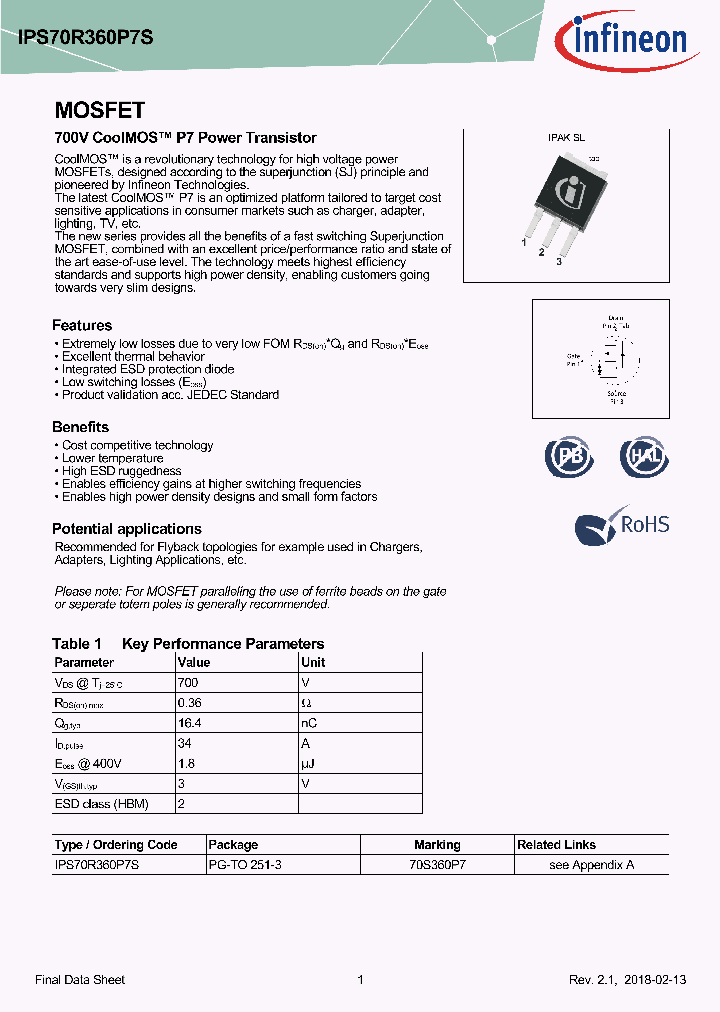 IPS70R360P7S_8950504.PDF Datasheet