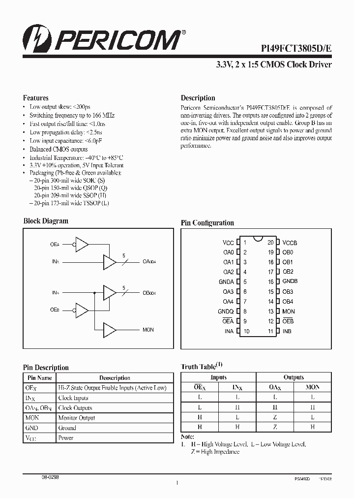 PI49FCT3805DHE_8951165.PDF Datasheet