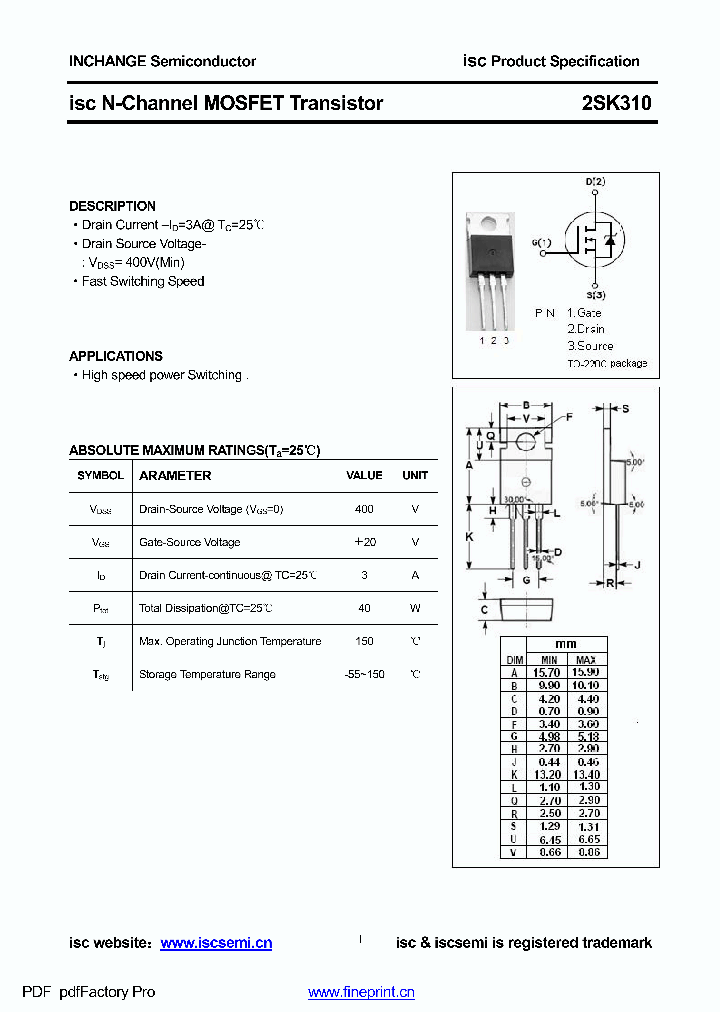 2SK310_8951438.PDF Datasheet