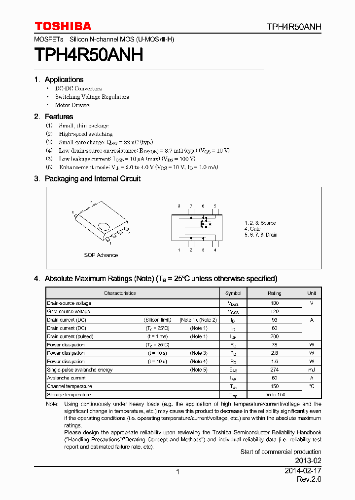 TPH4R50ANH_8951798.PDF Datasheet