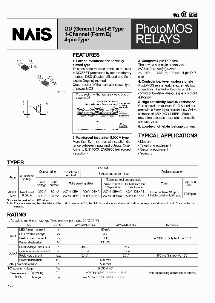 AQY410EHAZ_8952906.PDF Datasheet