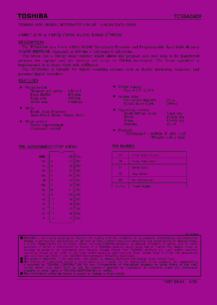 TC58A040F_8954560.PDF Datasheet