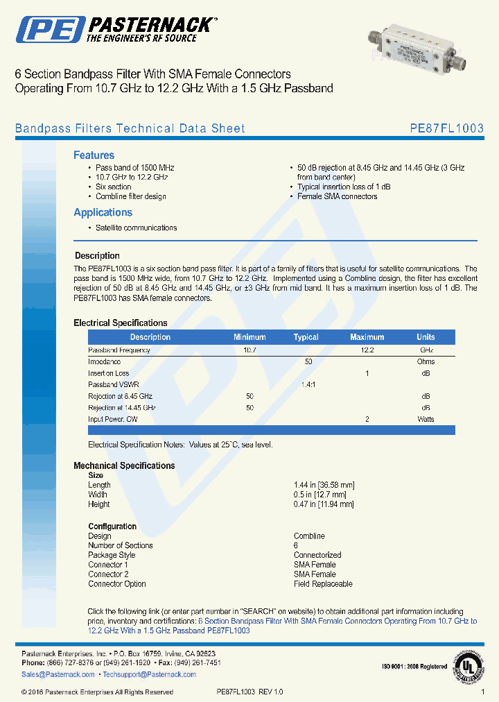 PE87FL1003_8955349.PDF Datasheet