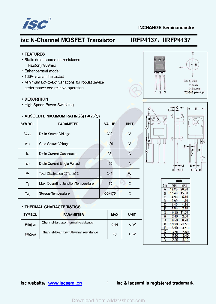 IRFP4137_8957317.PDF Datasheet