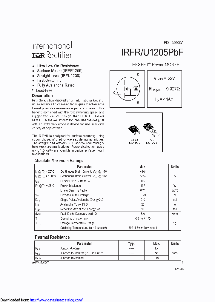 IRFU1205PBF_8958150.PDF Datasheet