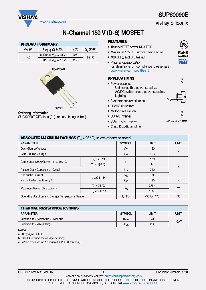 SUP80090E_8962232.PDF Datasheet