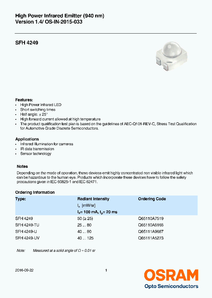 SFH4249_8963885.PDF Datasheet