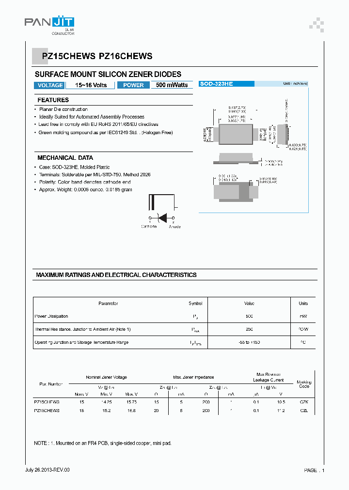 PZ15CHEWS-B1-00001_8964263.PDF Datasheet