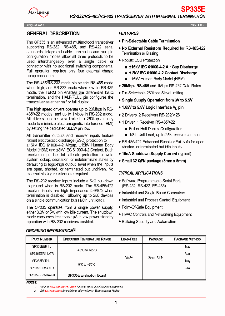 SP335ECR1-LTR_8966198.PDF Datasheet