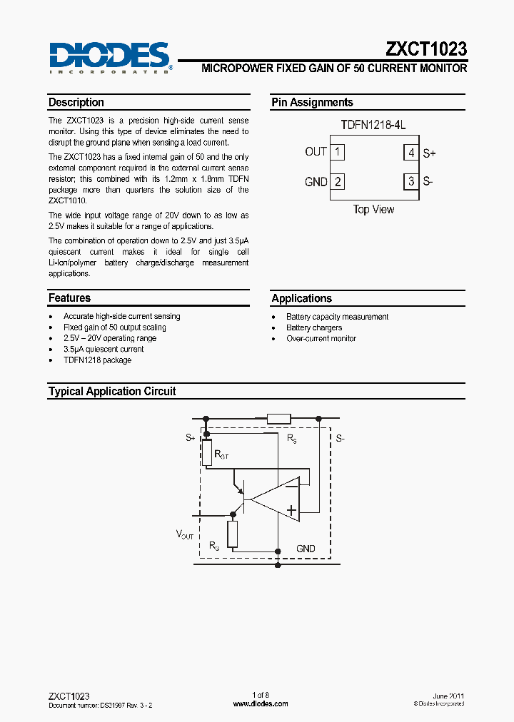 ZXCT1023DFGTA_8969130.PDF Datasheet