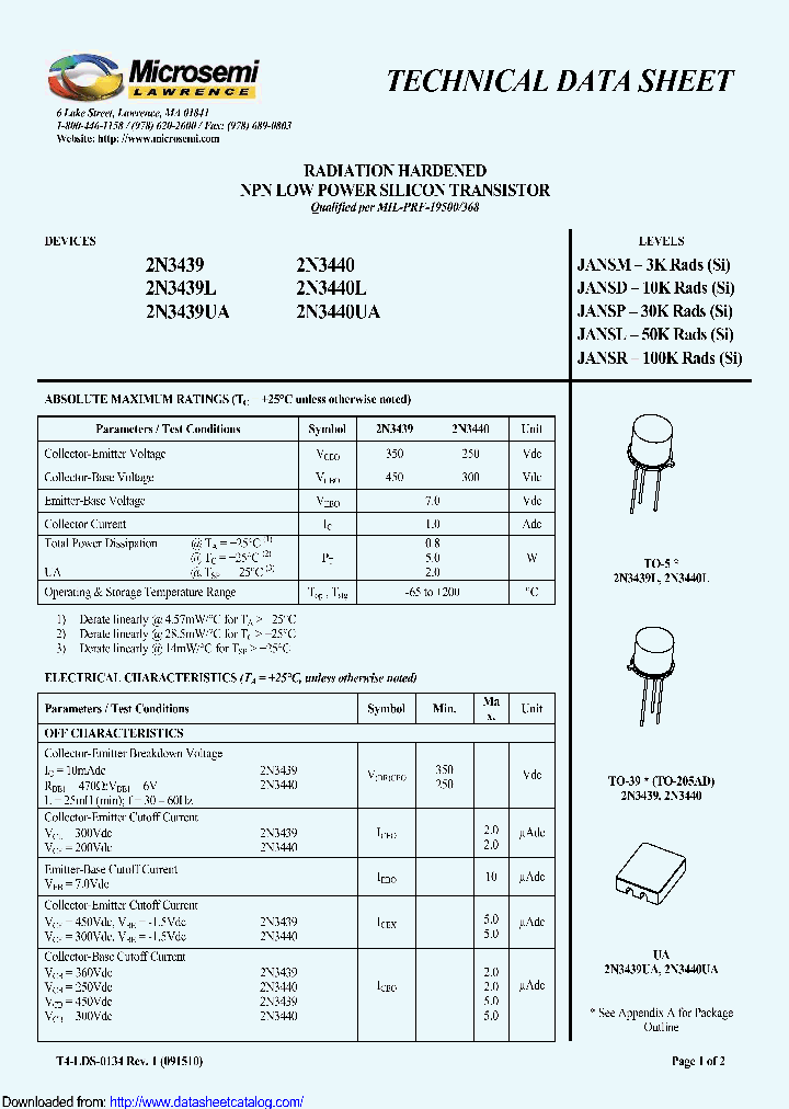 JANSM2N3439_8971167.PDF Datasheet