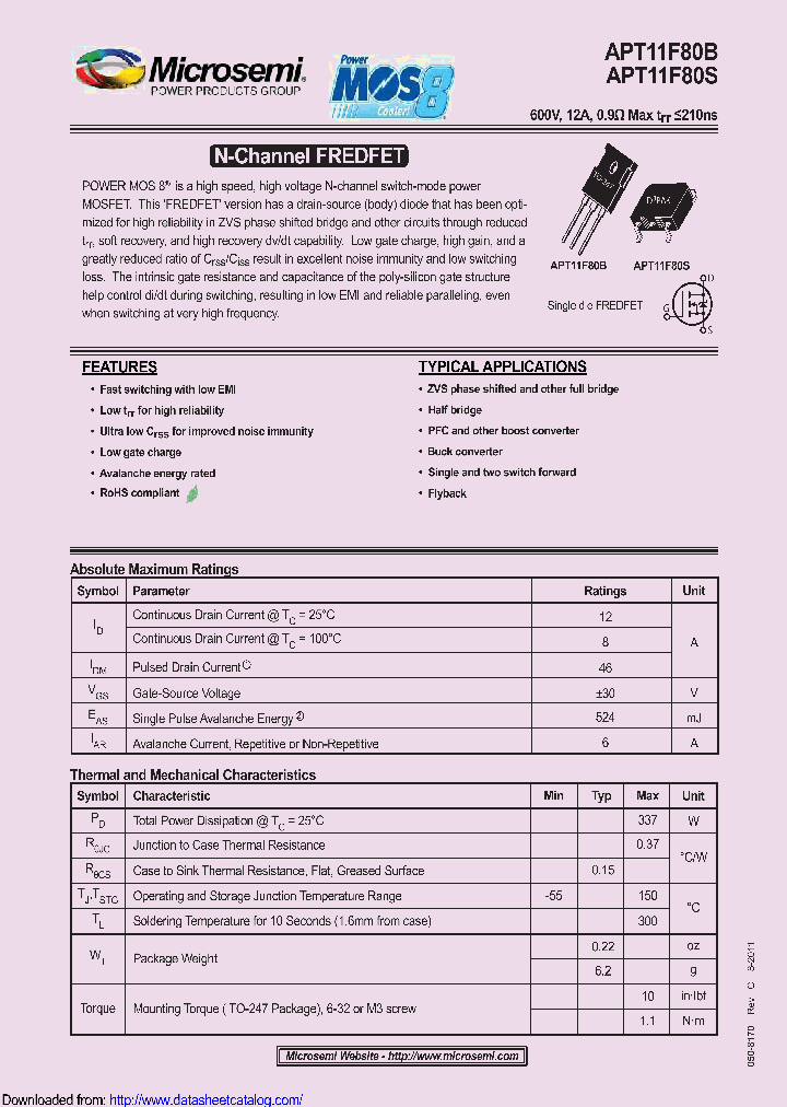 APT11F80B_8972068.PDF Datasheet