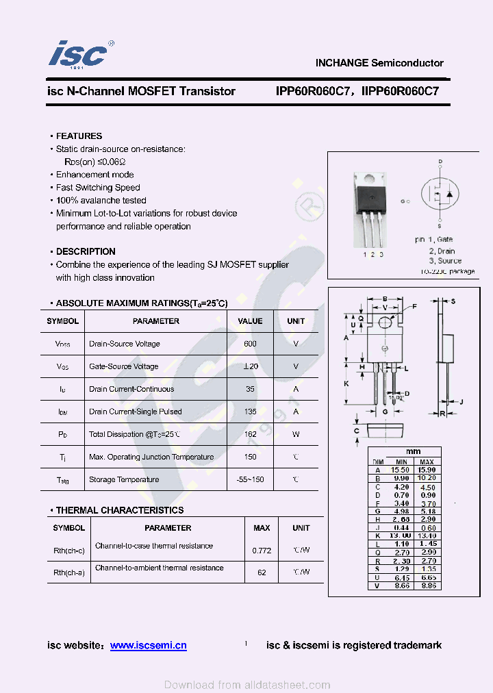 IPP60R060C7_8976515.PDF Datasheet