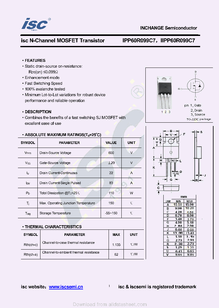 IPP60R099C7_8976521.PDF Datasheet