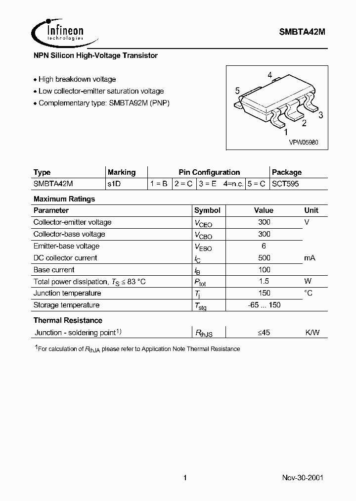 SMBTA42M_8977956.PDF Datasheet