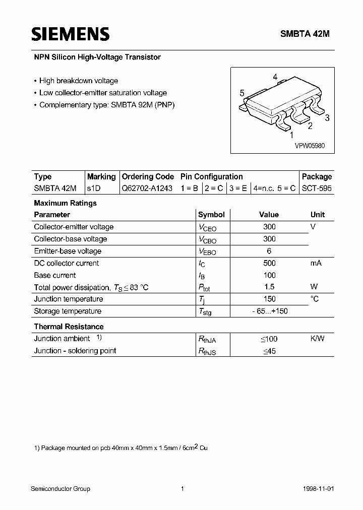 SMBTA42M_8977955.PDF Datasheet