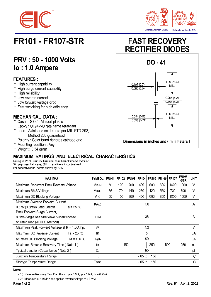 FR105_8981071.PDF Datasheet