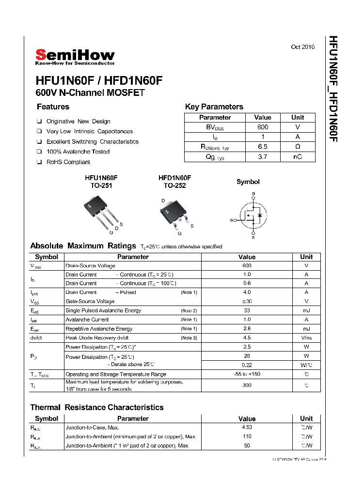 HFU1N60F-16_8981222.PDF Datasheet