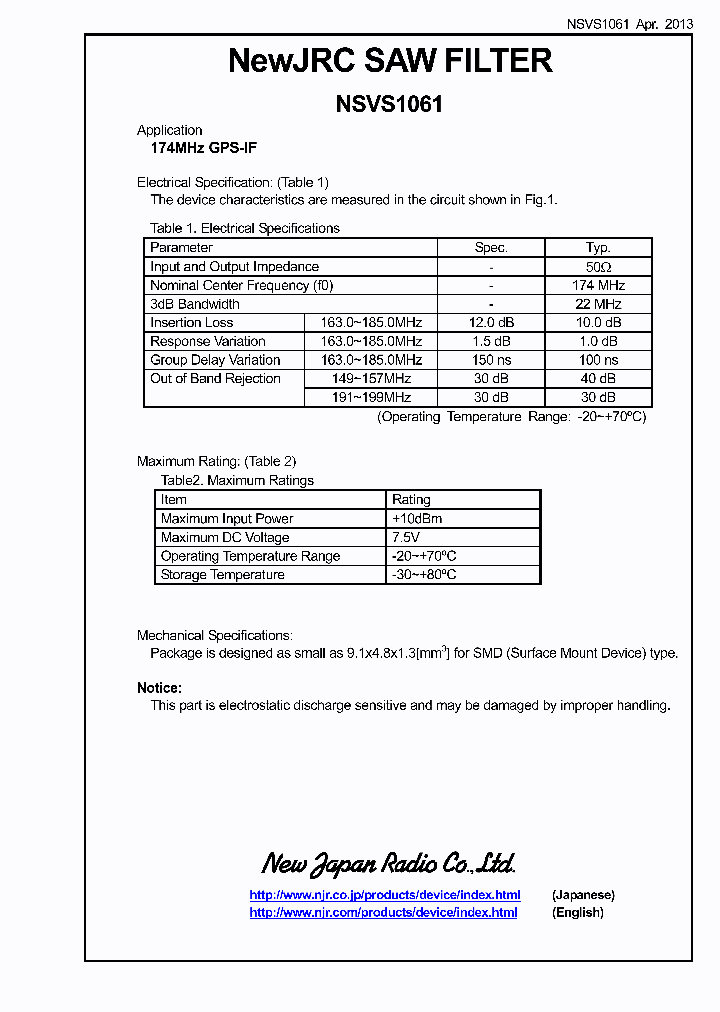 NSVS1061_8984808.PDF Datasheet