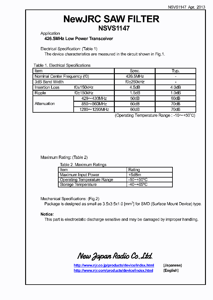 NSVS1147_8984823.PDF Datasheet