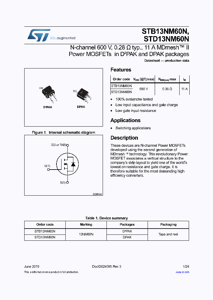 STB13NM60N_8985231.PDF Datasheet