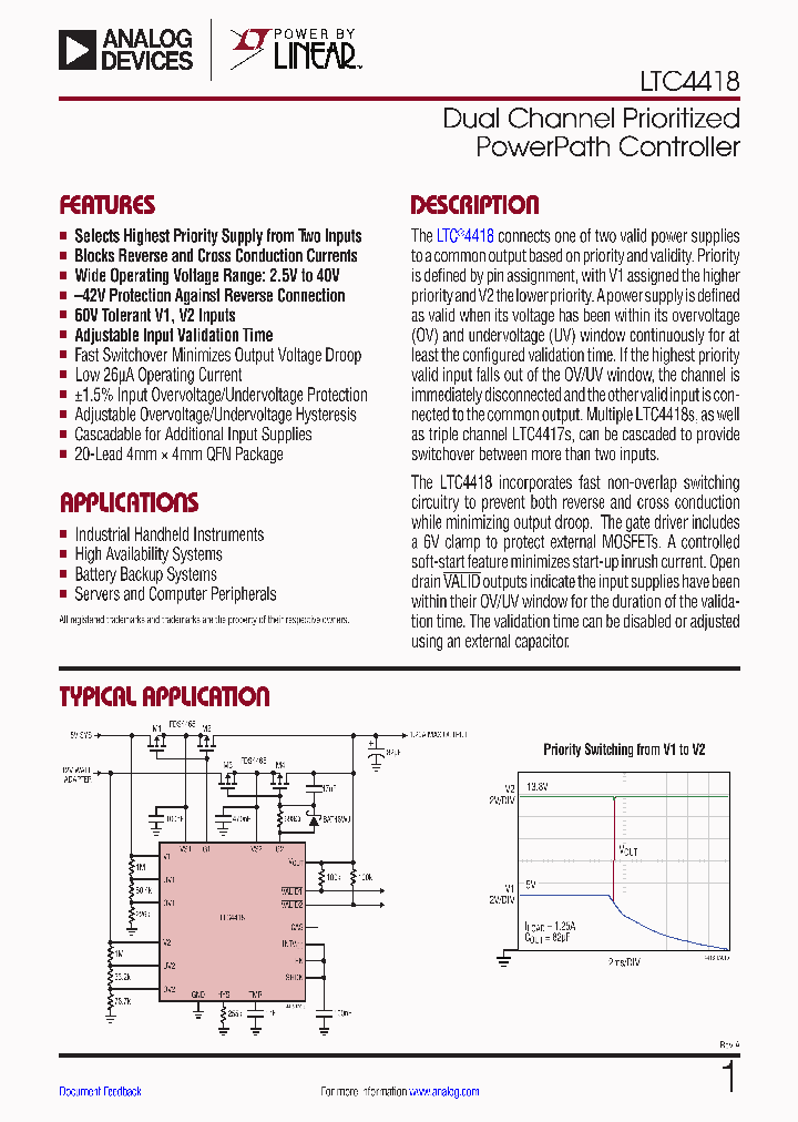 LTC4418_8987292.PDF Datasheet