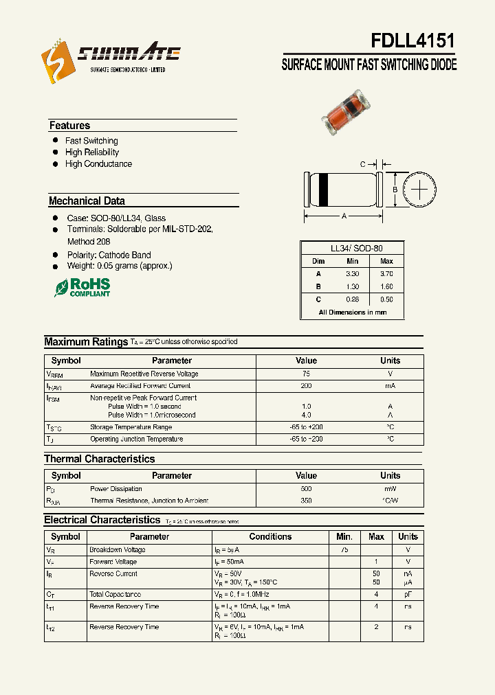 FDLL4151_8990484.PDF Datasheet