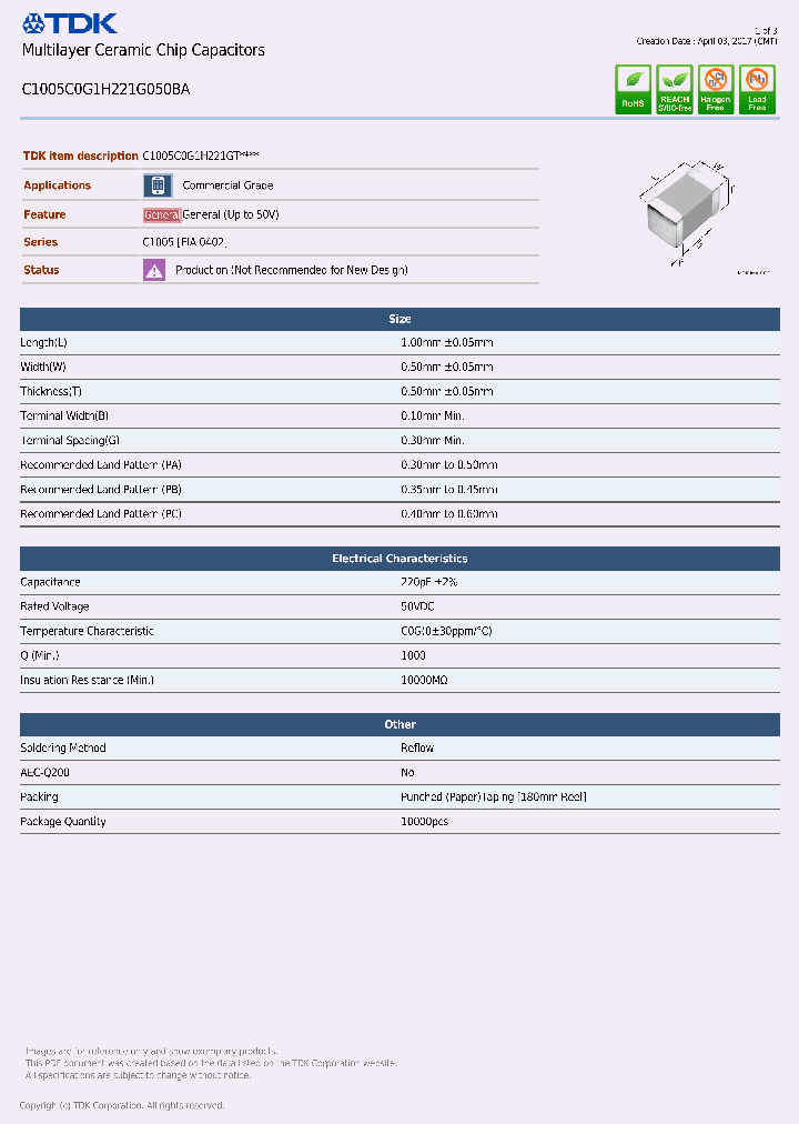 C1005C0G1H221G050BA-17_8991874.PDF Datasheet