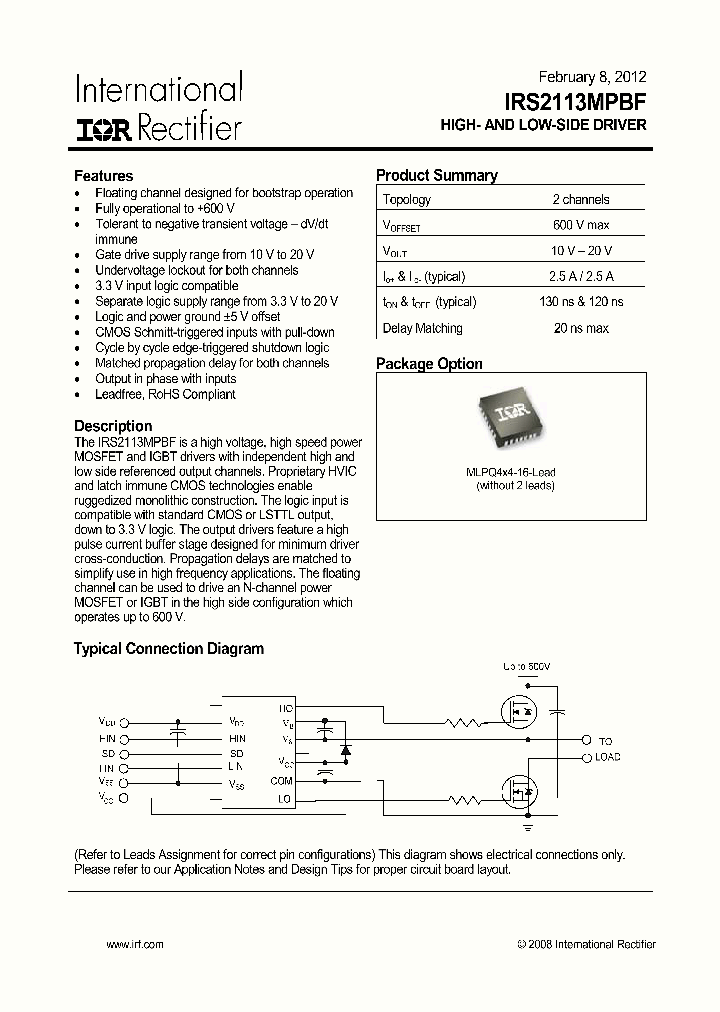 IRS2113MPBF-15_8993023.PDF Datasheet