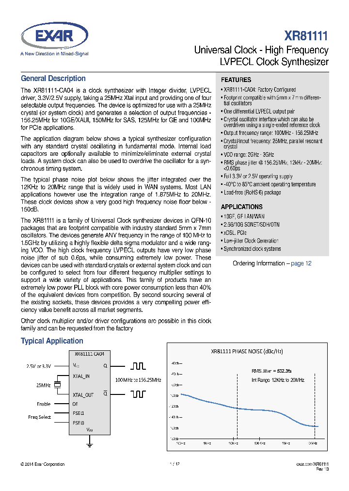 XR81111_8993716.PDF Datasheet