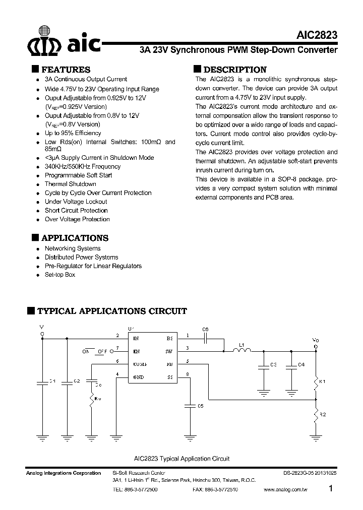 AIC2823_8995442.PDF Datasheet