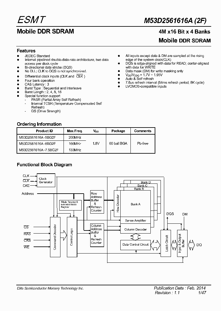 M53D2561616A-2F_8995739.PDF Datasheet