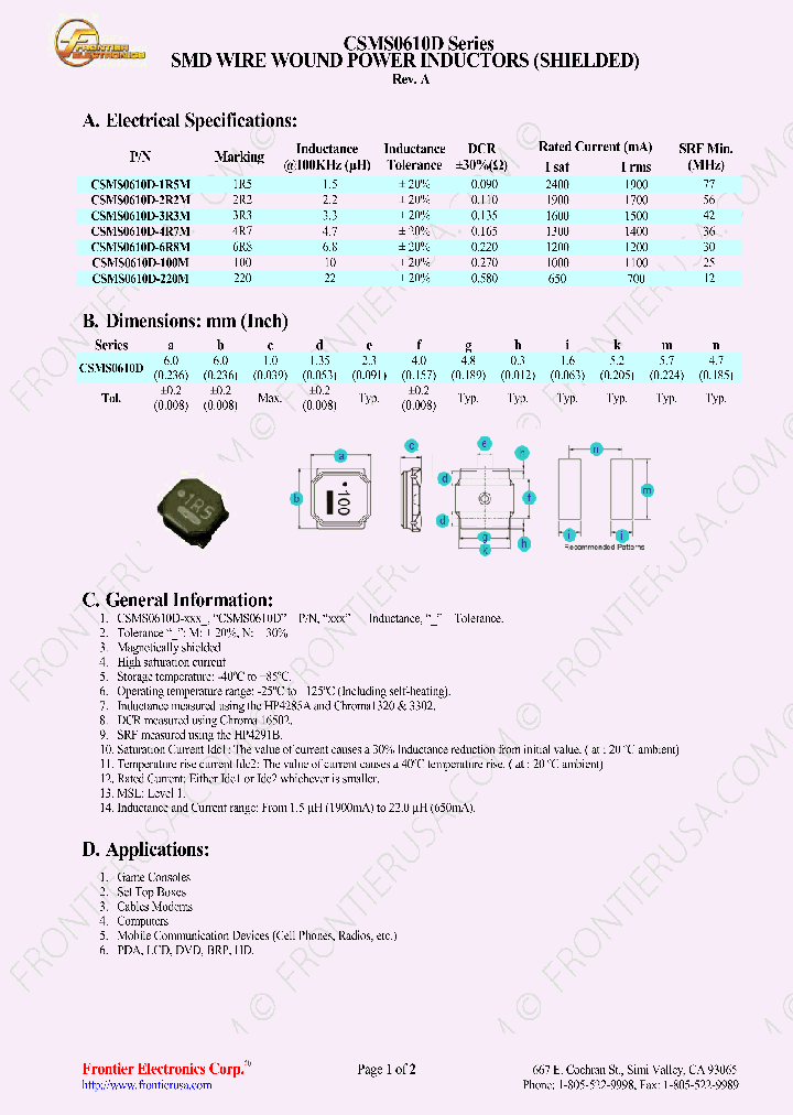 CSMS0610D_8996235.PDF Datasheet