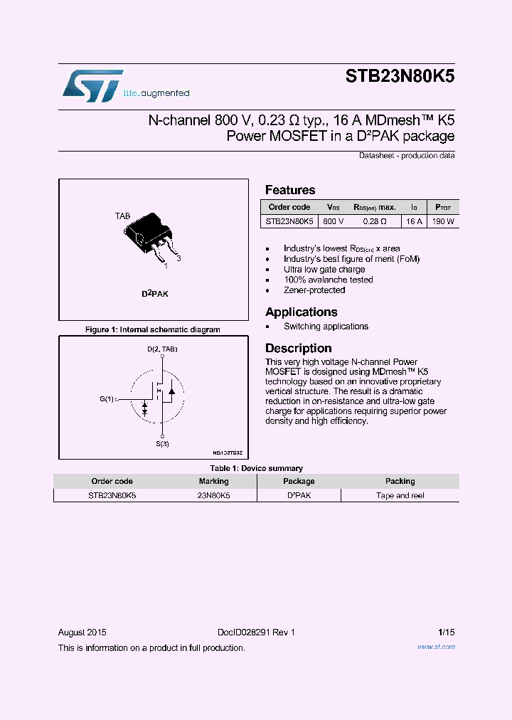 STB23N80K5_8996595.PDF Datasheet