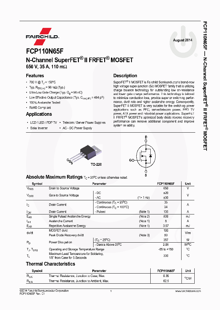 FCP110N65F_8998170.PDF Datasheet