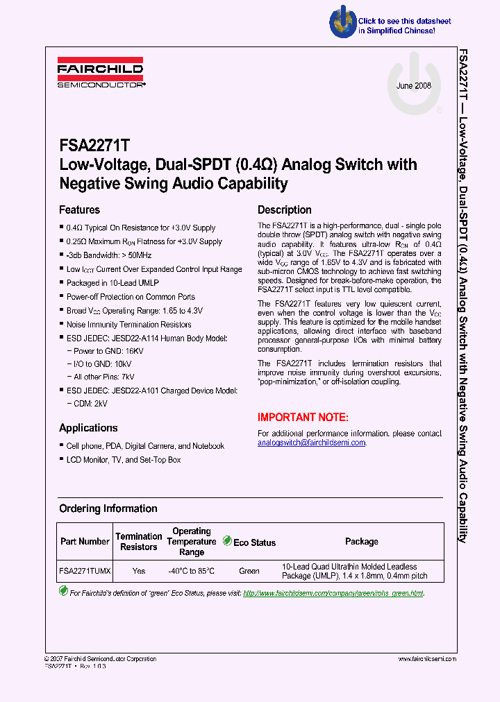 FSA2271T-08_9000060.PDF Datasheet
