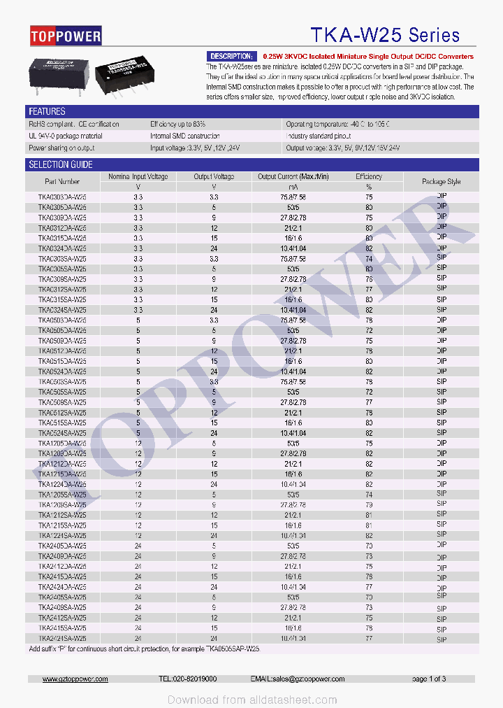 TKA1205SA-W25_9003477.PDF Datasheet