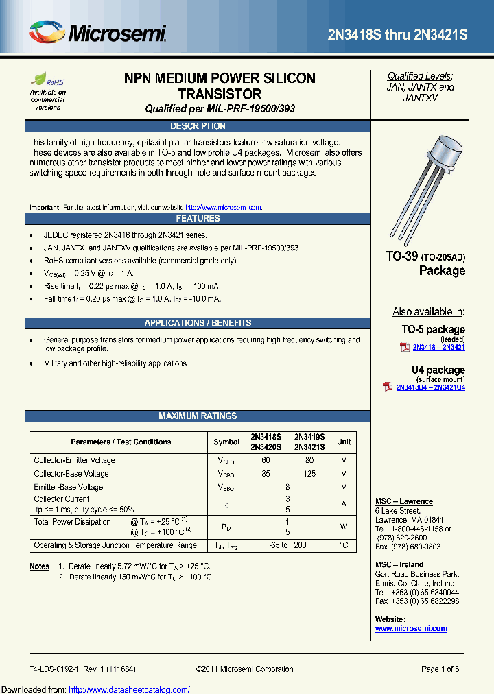 2N3420SE3_9004671.PDF Datasheet