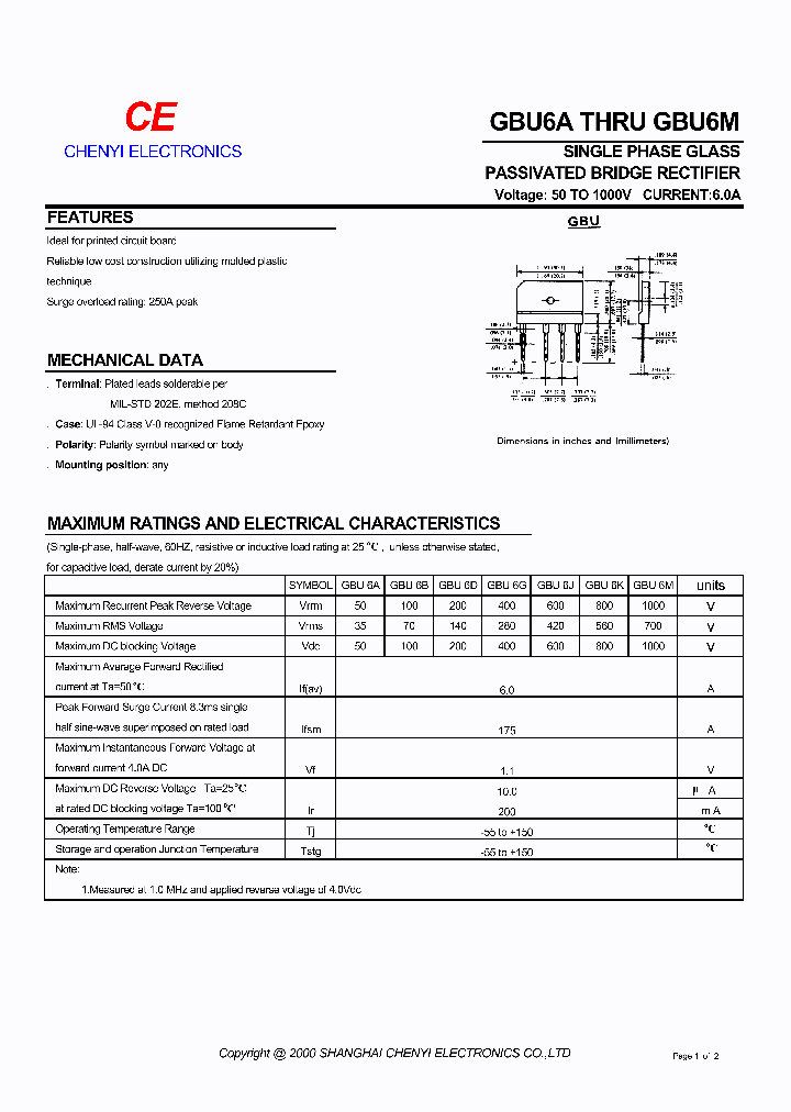 GBU6M_9008912.PDF Datasheet