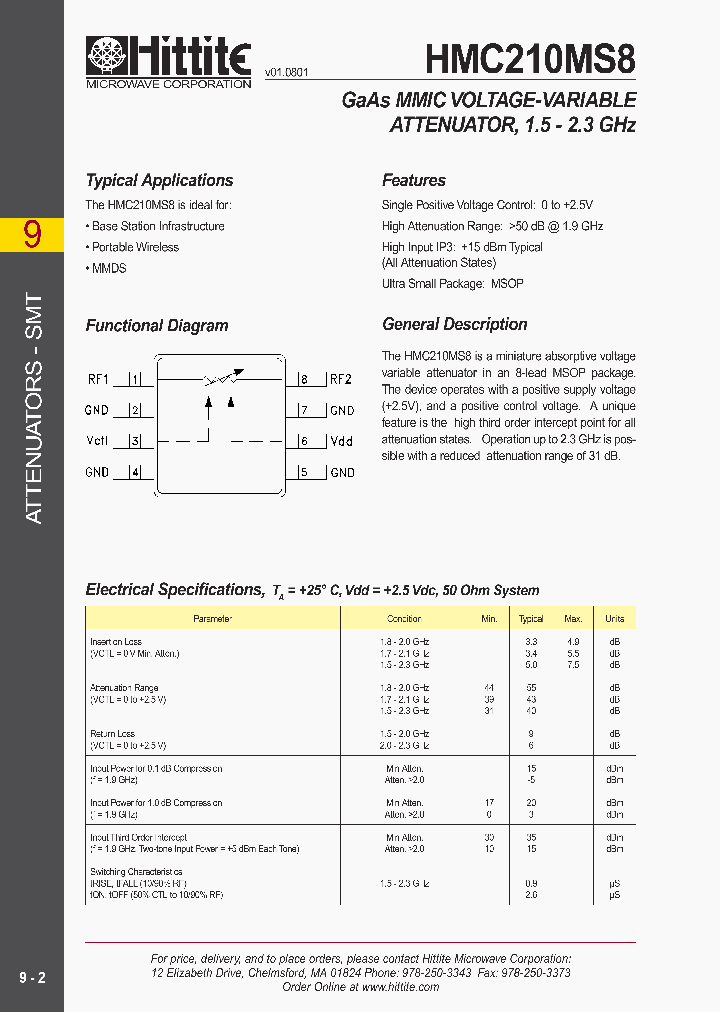 HMC210MS8_9010007.PDF Datasheet