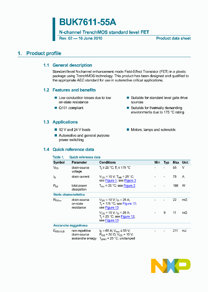 BUK7611-55A-15_9011941.PDF Datasheet