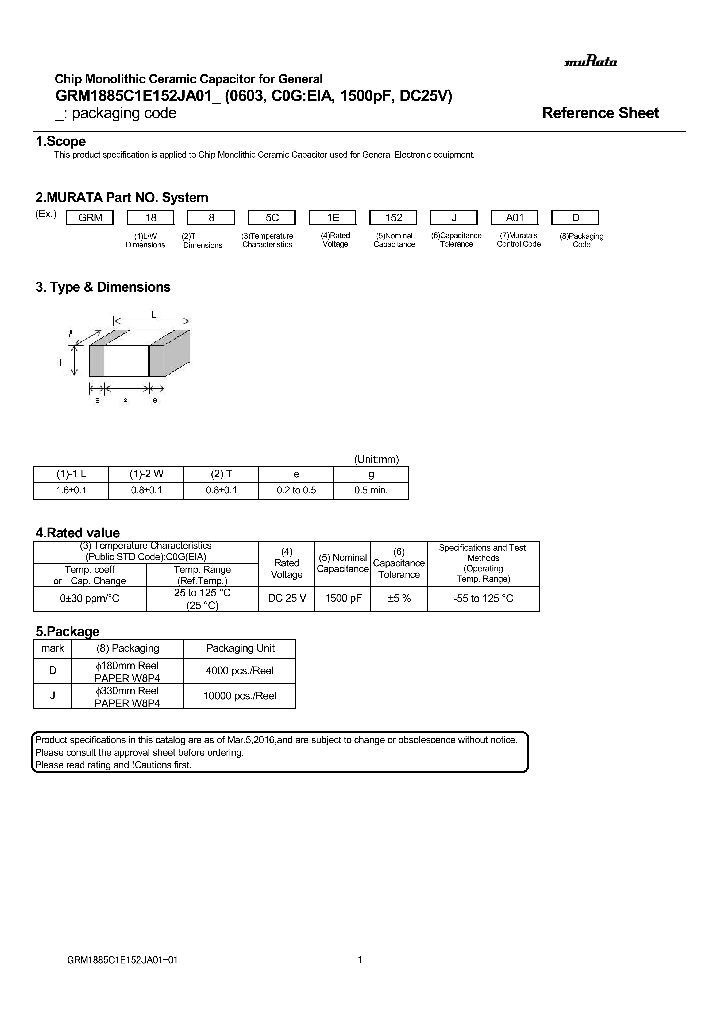 GRM1885C1E152JA01_9012087.PDF Datasheet