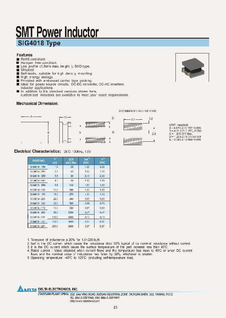 SIG4018-220_9015091.PDF Datasheet