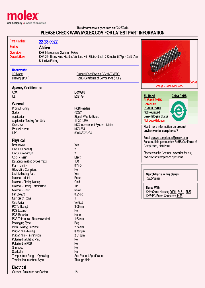 22-28-0022_9015191.PDF Datasheet