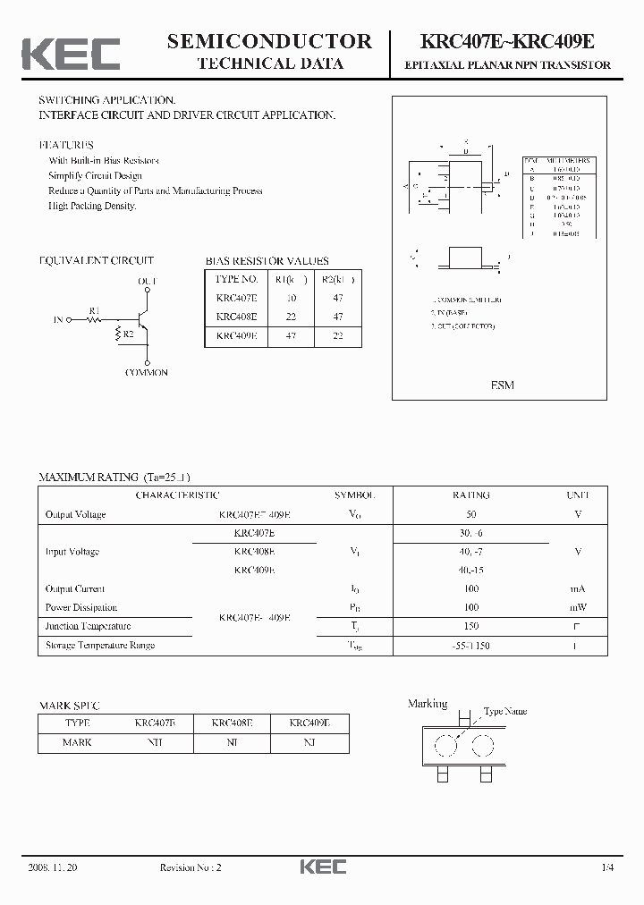 KRC409E_9017455.PDF Datasheet
