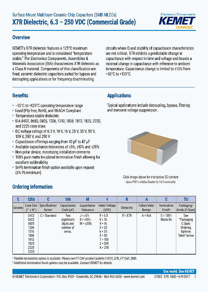 C1206C106K4RACTU_9018079.PDF Datasheet