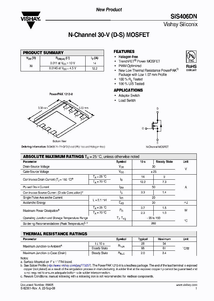 SIS406DN_9021508.PDF Datasheet